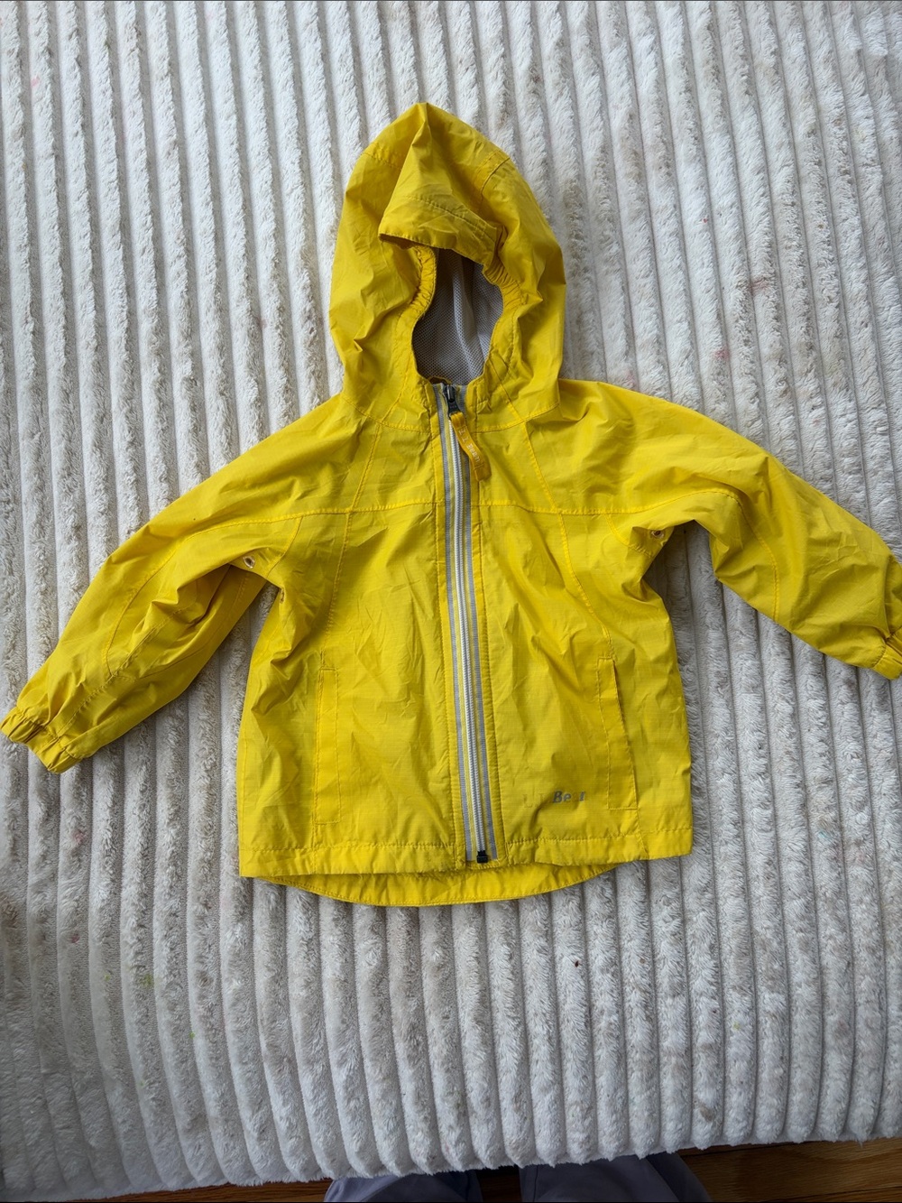 L.L. Bean Kids' Hooded Yellow Raincoat